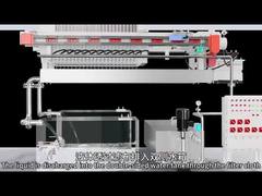 อุปกรณ์เดินผ้ากรองแผ่นกรองแบบเชื่อมเฟรมอัตโนมัติเต็มรูปแบบ ทนต่อการกัดกร่อน