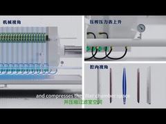 เครื่องจักรสำหรับลดน้ำออกจากกากตะกอนเกรดอุตสาหกรรมแบบสายพานกรองทำงานต่อเนื่อง 24 ชั่วโมง