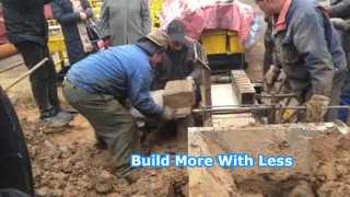 เครื่องจักรอิฐขนาดเล็กสำหรับการผลิตวัสดุก่อสร้าง