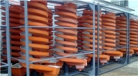 4 Scroll Buckets Ore Dressing Equipment Spiral Chute Separator