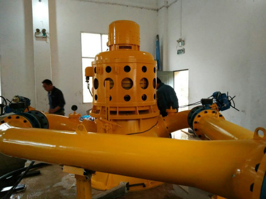 200KW Oblique Strike Vertical Hydroturbine Generator Set ปืนฉีดคู่