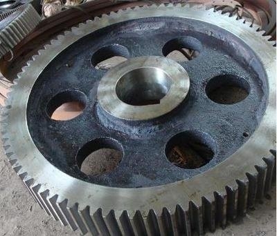 42crmo Steel Pinion Gear Cast และ Forged Ball Mill สตาร์ทพาร์ท