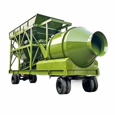 เครื่องผสมคอนกรีตแบบเคลื่อนที่ JZM สำหรับโครงการก่อสร้างฉุกเฉินและพื้นที่ห่างไกล อุปกรณ์โรงงานปูนซีเมนต์