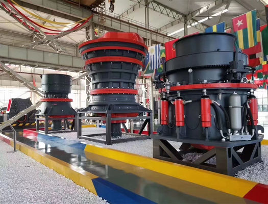 คอนกรีตสปริงมือถือกรวย 1200TPH เครื่องบดหิน