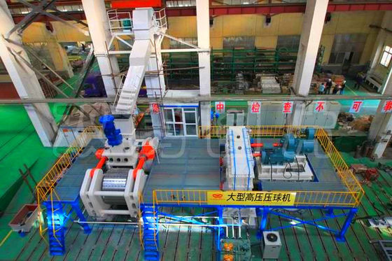 เครื่องอัดก้อนเย็น/ร้อน 100TPH เครื่องผสมโลหะและเครื่องอัดก้อน