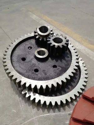 Custom Casting 20CrMnTi Spiral Bevel Gear สำหรับโรงขุดและเตาเผาแบบโรตารี่