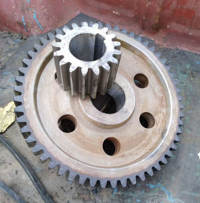 42CrMo Steel 45 Steel Spur Gear เฟืองล้อเฟืองสำหรับ Ball Mill
